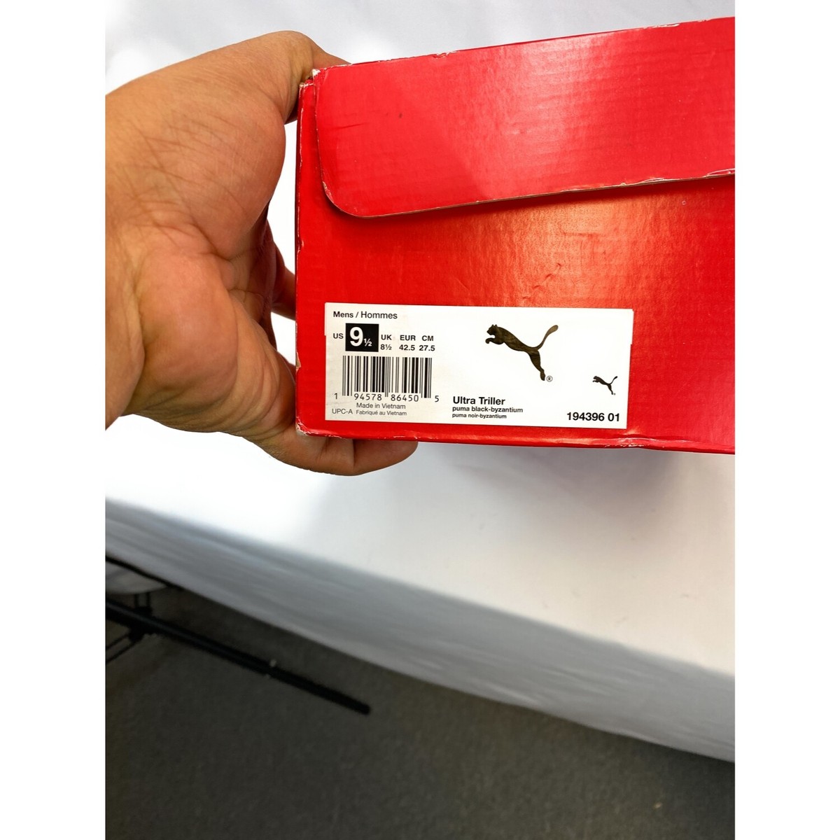PUMA Ultra Triller Black Byzantium Running Shoes Size 10.5 194396-01 ULTRA 5 PLAY Firm Ground/Artificial Ground Men main image 4