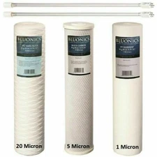 Bluonics Replacement Filter Set for our Triple Water System with UV Sterilizer