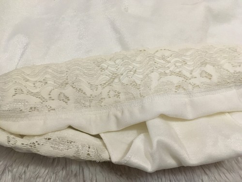 Vtg Half slip with Attached PANTIES Stretch Satin Lace Shaper Hanes Her Way - Picture 9 of 9