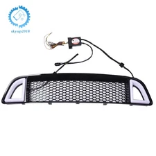 For Ford Mustang Non-Shelby 2013 2014 Front Bumper Upper LED Grille