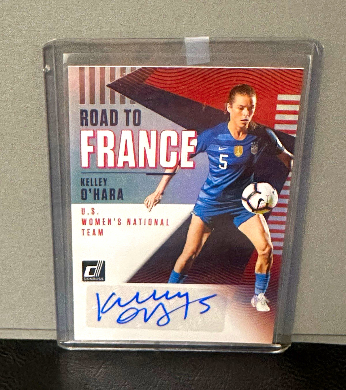 Panini 2018-19 Donruss Soccer Road to France Kelley O'Hara Auto RF-KOH