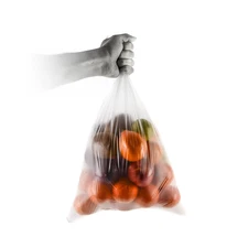 Clear Plastic Produce Bags on a Roll - Multipurpose Storage Bags - HDPE Plastic