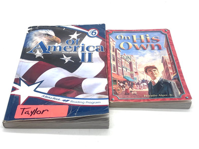 Abeka Of America II Reader 6th Grade 4th Edition 6c Reading Program + On His Own