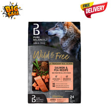 Pure Balance Wild Free Dog Food 24lb Salmon Pea Grain Free Dry Formula