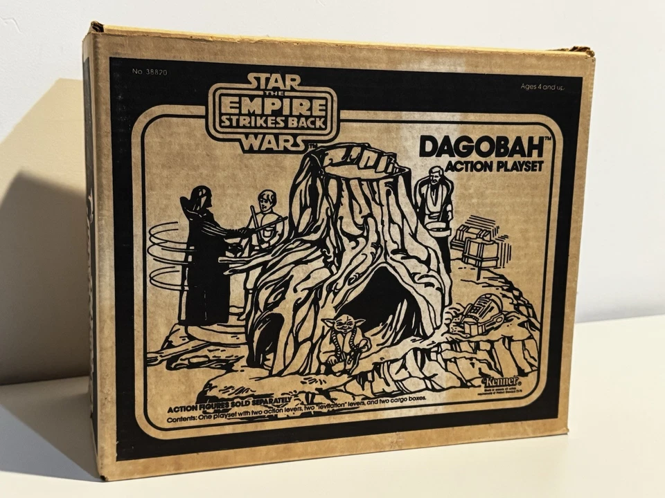 Juego de acción Kenner Star Wars Dagobah 1981 vintage caja original - envío gratuito Foto 4 de 4