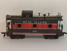 Marx Model train Rock Island Watchtower Radio Caboose 1961 HO scale Railroad