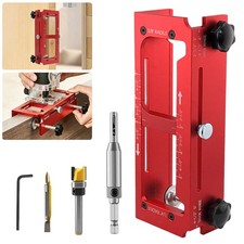 Door Hinge Jig,Adjustable Door Jamb Hinge Jig,Aluminum Alloy Door Hinge Template
