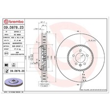 2x Brembo Scheibenbremse vorne 26265619