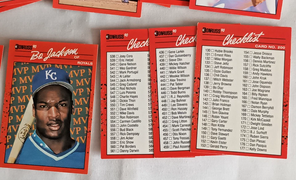Vintage Donruss 90 * Leaf Inc Baseball Trading Cards * 480 Cards * - Image 2 of 4