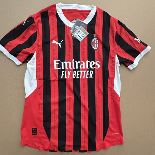 PUMA AC Milan $140 Authentic Home Kit Soccer Jersey 774949 01 Men's extra large
