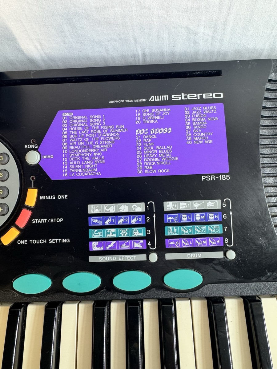 Yamaha Portatone Electronic Keyboard PSR-185 61-Keys Digital Built