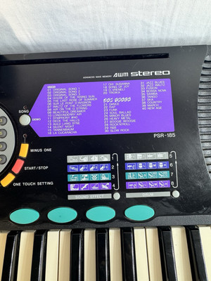 Yamaha Portatone Electronic Keyboard PSR-185 61-Keys Digital Built