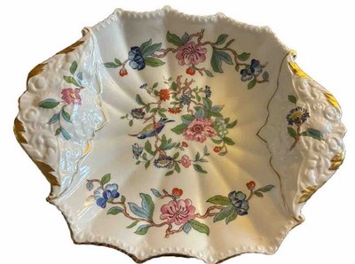VTG Aynsley Pembroke Fine English Bone China Serving Bowl Gold Trim England