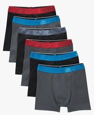 Hanes Boys Performance Boxer Briefs 6 Pack Assorted Prints and Solids Size L