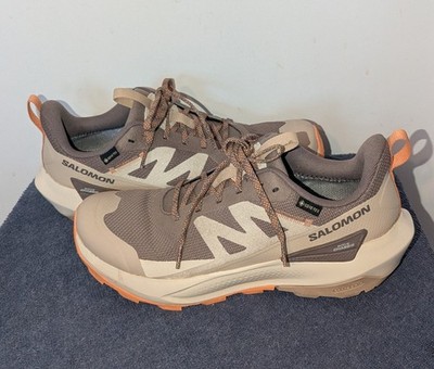 Salomon Elixir Activ GTX Low Waterproof Trail Womens Size 9.5 Falcon Papaya