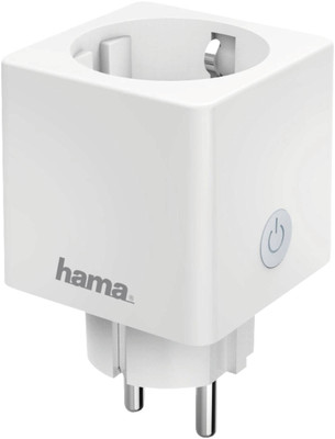 Hama 176573 WLAN WiFi-Steckdose klein 16A App Weiss NEU
