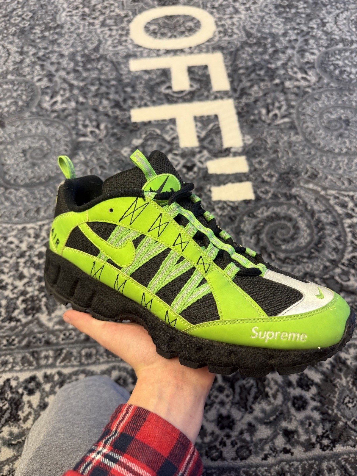 Size 12 - Supreme x Nike Air Humara 17 Green
