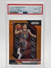 2018 Trae Young Panini Prizm Orange /49 Rookie RC PSA 8.5