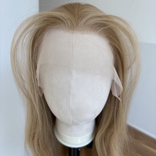 Heat Resistant Hair Women Long Straight Lace Front Wigs Honey blonde