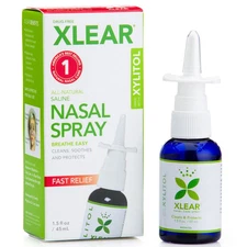 Xlear, (3 Pack) Xylitol Saline Nasal Spray, Fast Relief, 1.5 fl oz (45 ml)