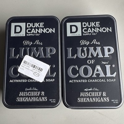 Duke Cannon Supply Co. Lump of Coal Bar Soap - 10oz Collectable Tin 2 Ct