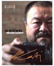Ai Weiwei CHINESE ARTIST AND ACTIVIST autograph, In-Person signed photo