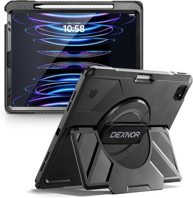 Case for iPad Pro 12.9 inch 6th/5th Gen, Rugged Shockproof Cover with Stand