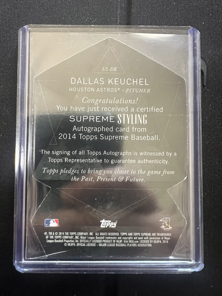 Lote de 4 tarjetas autógrafos Topps Supreme 2014 estilo supremo Dallas Keuchel y más Foto 2 de 4