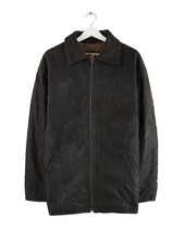 Vintage 00s Leder Jacke Schwarz L Herren