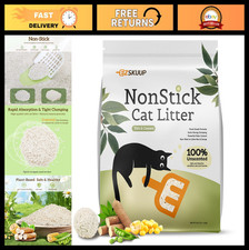 Non-Stick Tofu Cat Litter Mix - Strong Clumping, Low Tracking, Biodegradable, 9L