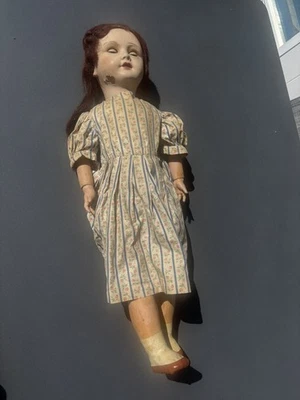 POUPÉE ANCIENNE PARIS Articulée H 66 cms - Photo 1/4