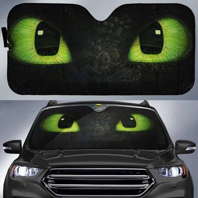 Toothless Night Fury Car Windshield Sun Shades Custom How To Train Your Dragon