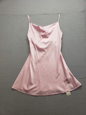 Cider Women Dress S Pink Sleeveless Spaghetti Strap Square Neck Elegant Fit