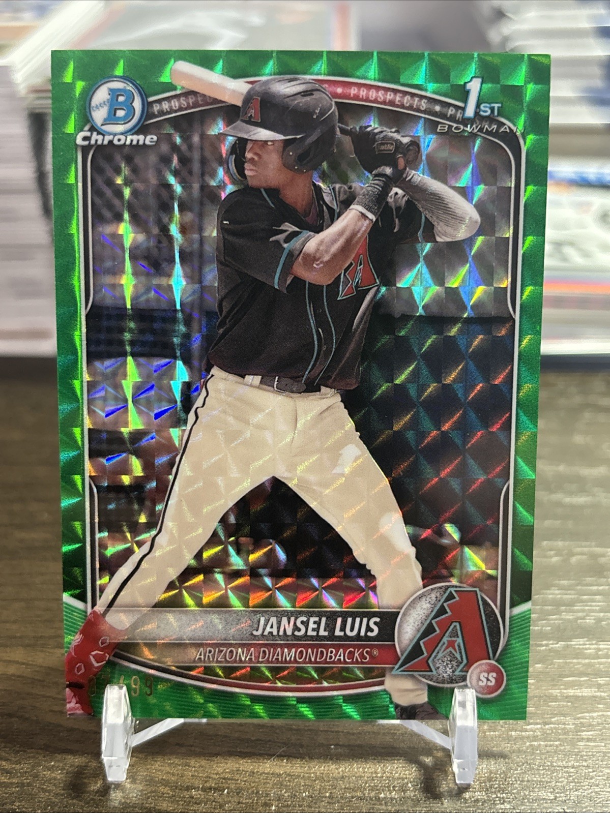 2025 Bowman Chrome 1st Jansel Luis Green Geometric 87 /99