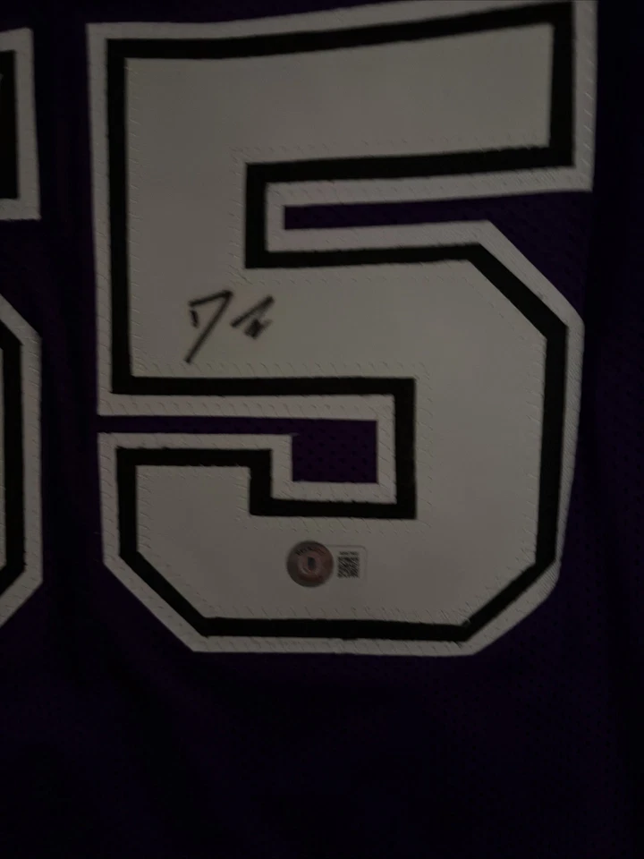 Camiseta deportiva firmada por Jason Williams de Sacramento Kings chocolate blanco con certificado de autenticidad BAS beckett Foto 2 de 4