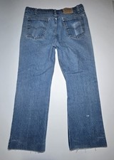 Vintage Levis Orange Tab Jean Size 38x32 On Tag 38x28 Altered Made In USA