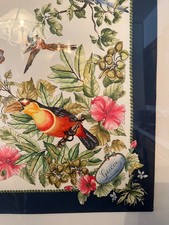 Gucci 100 Silk Scarf 34" Birds - never worn, protected.