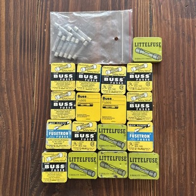 Mixed Lot Of Fuses Buss Littelfuse Please Read