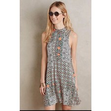 Anthropologie Maeve Lilt swing tank dress floral women's size XS