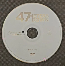 47 Meters Down (DVD, 2017) DISC ONLY 