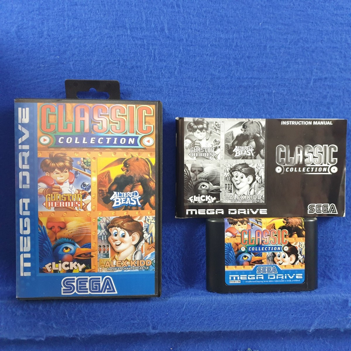 Mega Drive CLASSIC COLLECTION *Works on Genesis* 4 Games inc