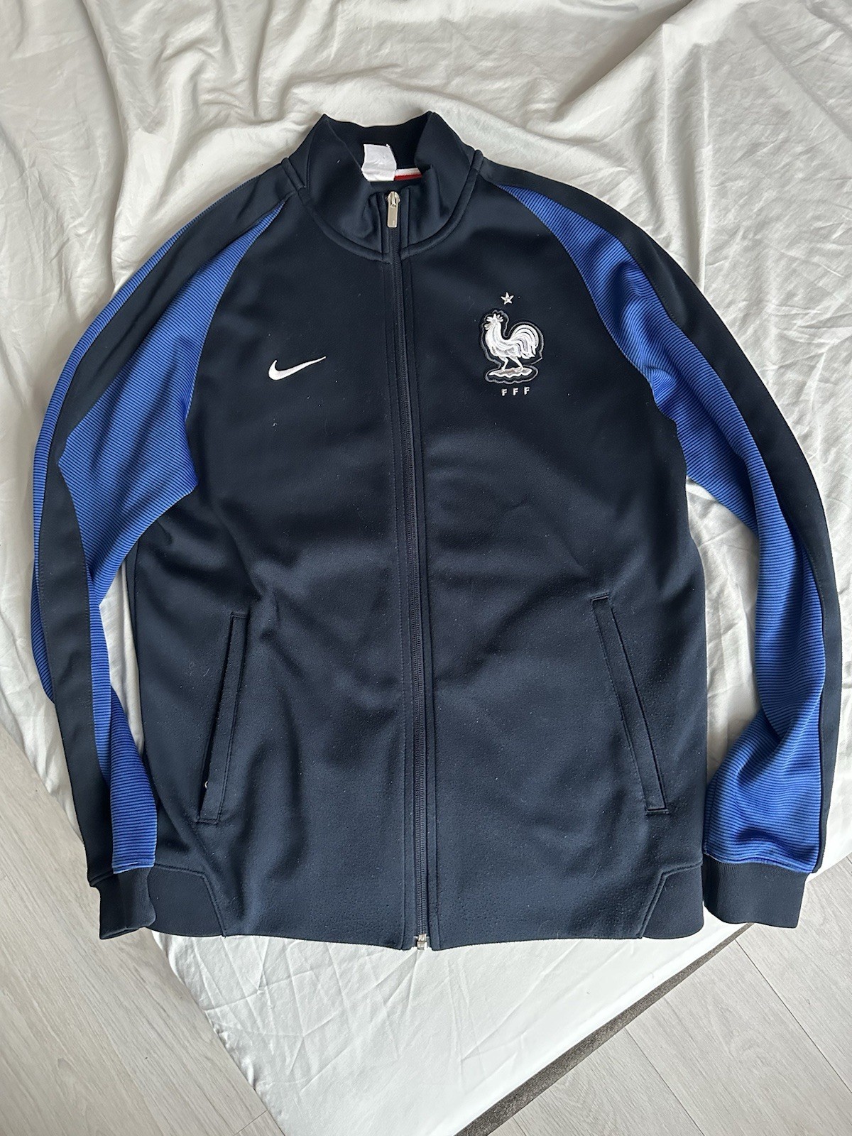 SACAI X NIKE Nike France N98 FFF Calcio Uomo Track Jacket Logo Ricamato Blu Navy M