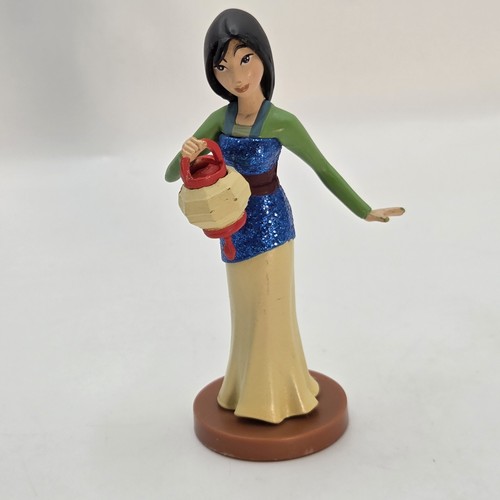 Disney Mulan w/ Lantern Chinese  Princess Cake Topper Village Figure Figurine