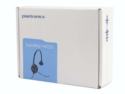 Plantronics Monaural Headset SupraPlus HW251 Wideband New