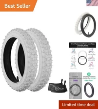 2 Sets 12"/14"/16"/18"/20" Bike Replacement Tires and Inner Tubes for MTB, BM...