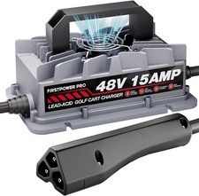 Golf Cart Charger, 48V 15A Golf Cart Battery Charger for EZGO RXV  TXT with 3 P