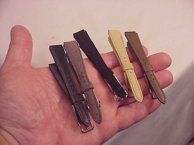 5 pc. NOS Pulsar LED Watch Leather Strap Band Lot 4 Ladies Lady Womens