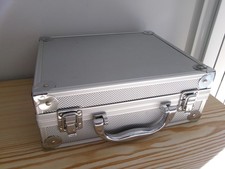 flight case aluminium, valise vintage 1980,  TBE 25x22x10cm