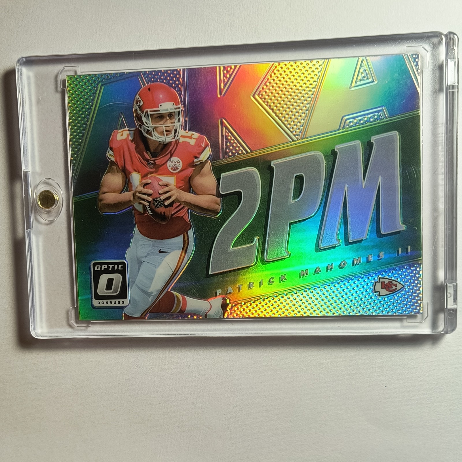 2017 Panini Donruss Optic AKA Prizm Patrick Mahomes II #30 Chiefs Card
