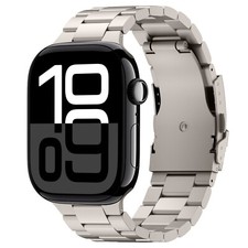 Titanium Alloy Business Style Watch Band Bracelet For Apple Watch Series 10/9/8